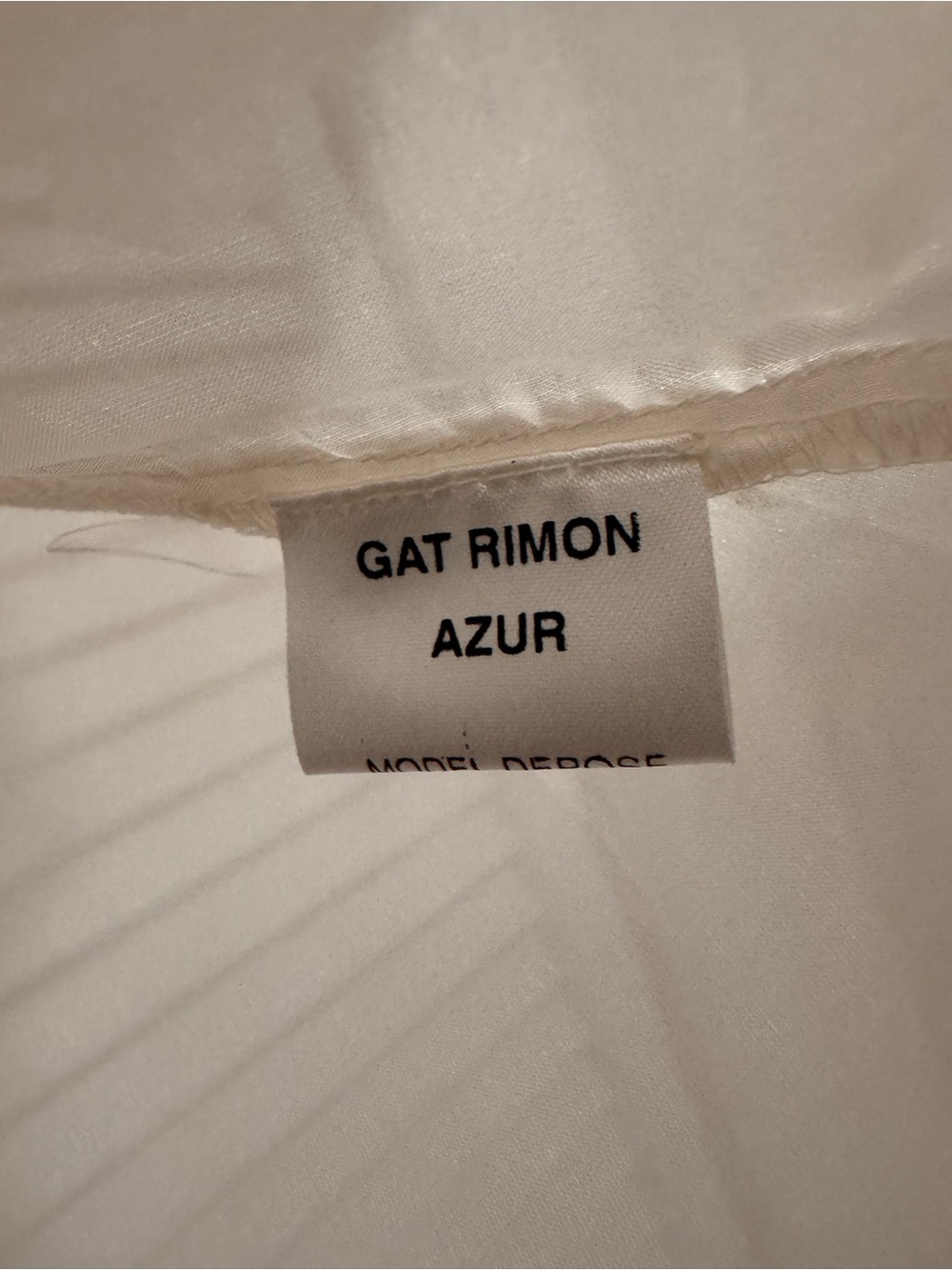 GAT RIMON Cream Ruffled Sleeveless Button-Front Silk Top - Picture 5 of 8